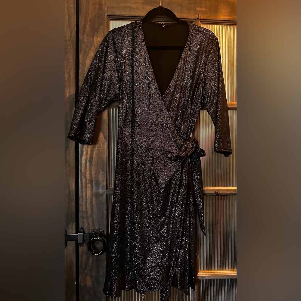 Tiana B. Black Shimmer Dress